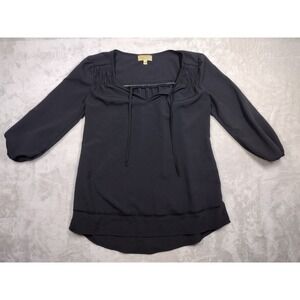 PRINCESS VERA WANG SMALL WOMENS TOP BLOUSE BLACK